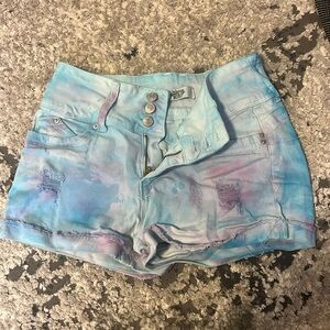 YMI shorts custom tie dye
